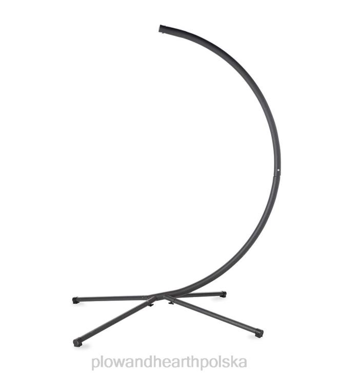 Plow & Hearth Stalowy stojak w kształcie litery C do zawieszania huśtawki hamakowej na lince 02XR61152 artykuły gospodarstwa domowego