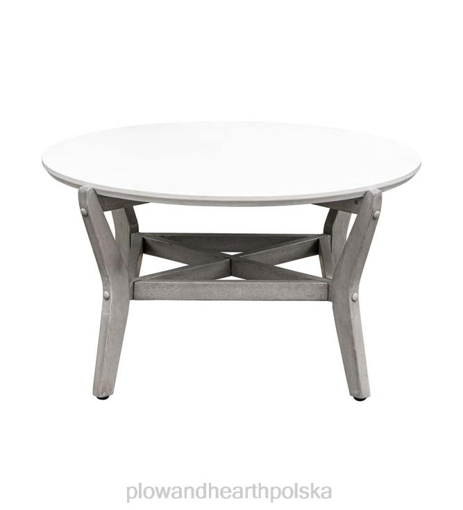 Plow & Hearth Zestaw wypoczynkowy do zewnętrznej sofy segmentowej ridgewind ze stołem koktajlowym 02XR61133 artykuły gospodarstwa domowego