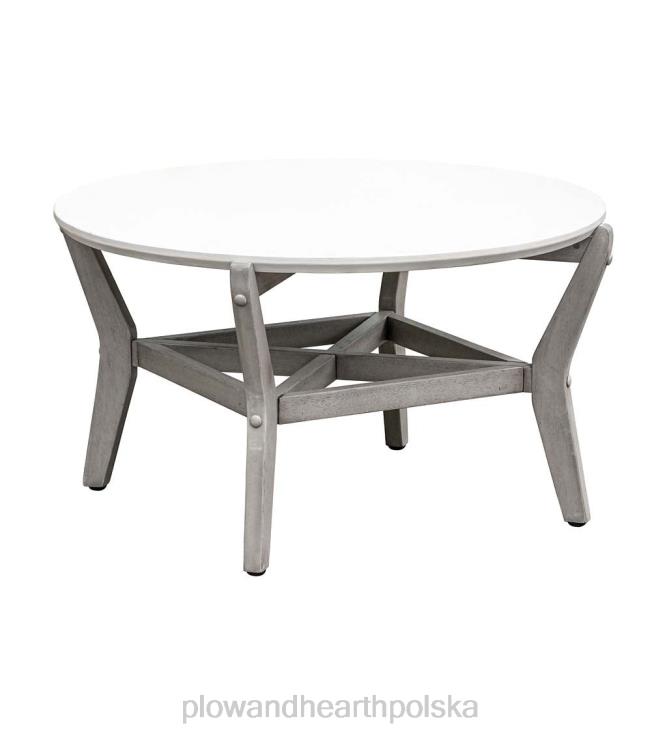 Plow & Hearth Zestaw wypoczynkowy do zewnętrznej sofy segmentowej ridgewind ze stołem koktajlowym 02XR61133 artykuły gospodarstwa domowego