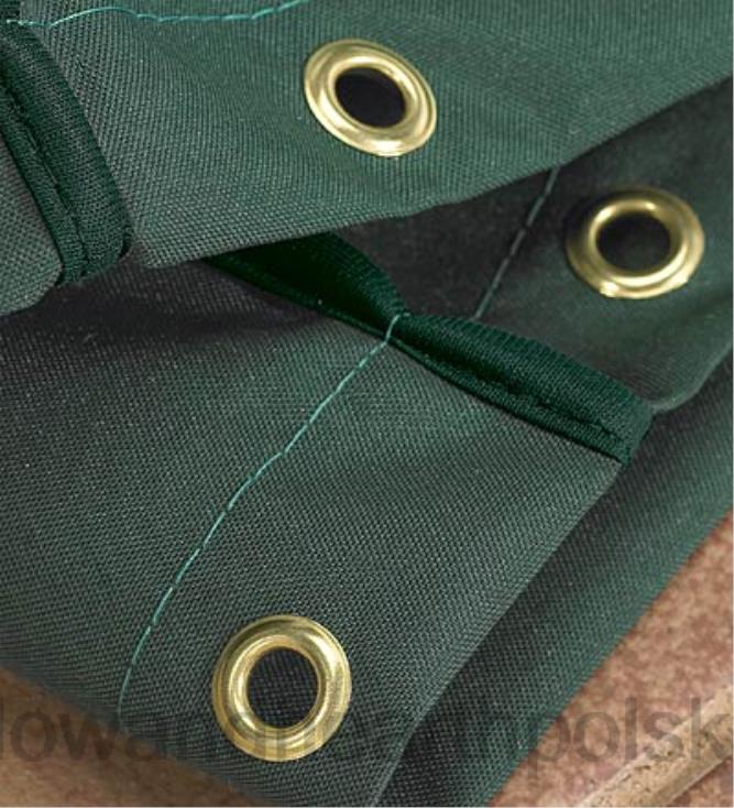 Plow & Hearth klasyczna torba do przechowywania poduszek na każdą pogodę - zielona 02XR61129 artykuły gospodarstwa domowego