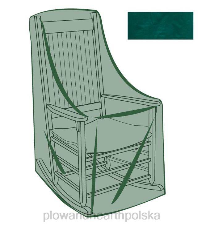 Plow & Hearth klasyczny pokrowiec na meble ogrodowe na fotel bujany - zielony 02XR61124 artykuły gospodarstwa domowego