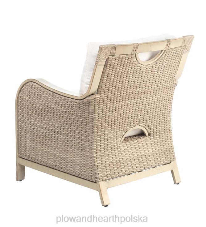 Plow & Hearth kolekcja Urbanna Premium z wikliny z drewna wyrzuconego na brzeg z luksusowymi poduszkami 02XR61092 artykuły gospodarstwa domowego