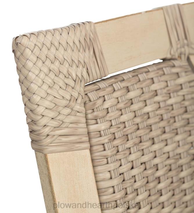 Plow & Hearth kolekcja Urbanna Premium z wikliny z drewna wyrzuconego na brzeg z luksusowymi poduszkami 02XR61092 artykuły gospodarstwa domowego