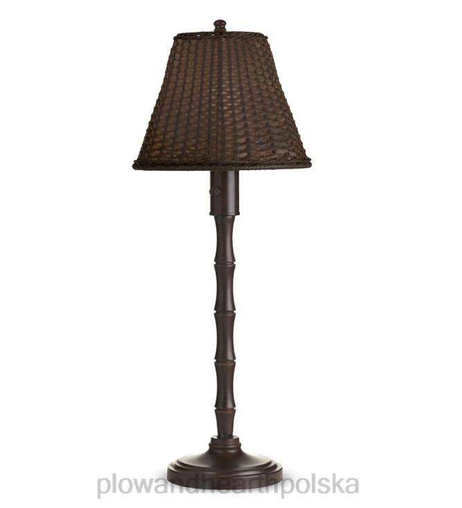 Plow & Hearth wodoodporna lampa zewnętrzna z wikliny 02XR61110 artykuły gospodarstwa domowego