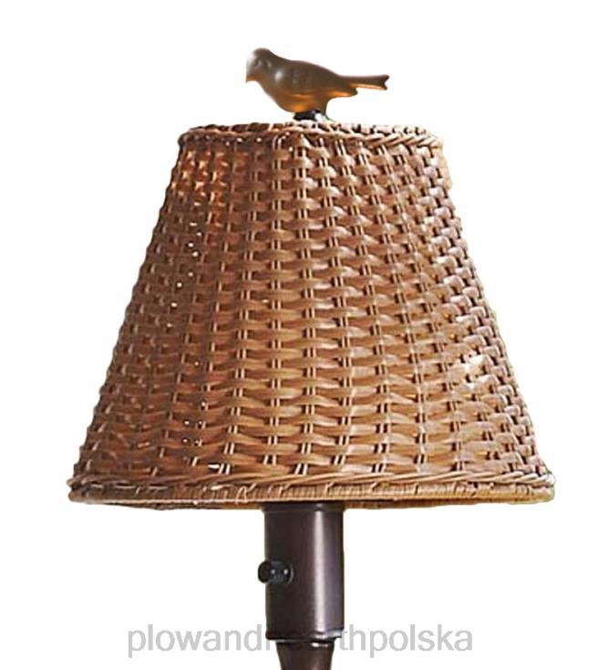 Plow & Hearth wodoodporna lampa zewnętrzna z wikliny 02XR61110 artykuły gospodarstwa domowego