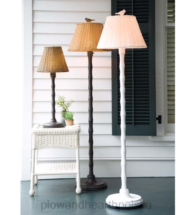 Plow & Hearth wodoodporna lampa zewnętrzna z wikliny 02XR61110 artykuły gospodarstwa domowego