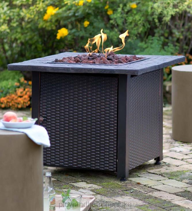Plow & Hearth Wiklinowe palenisko na gaz propan 02XR61622 artykuły gospodarstwa domowego