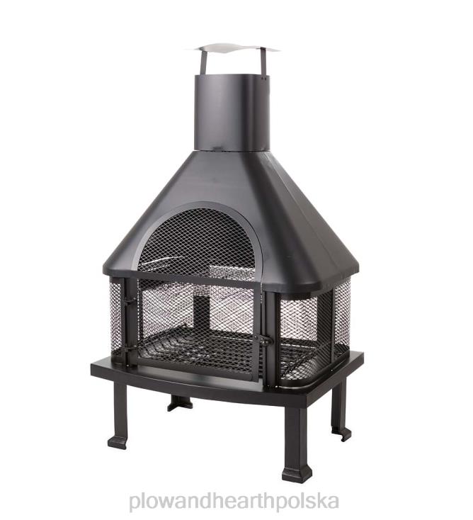 Plow & Hearth czarna remiza strażacka na świeżym powietrzu 02XR61602 artykuły gospodarstwa domowego