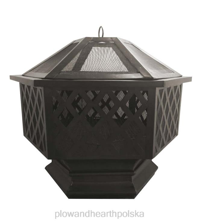 Plow & Hearth sześciokątne palenisko opalane drewnem 02XR61608 artykuły gospodarstwa domowego