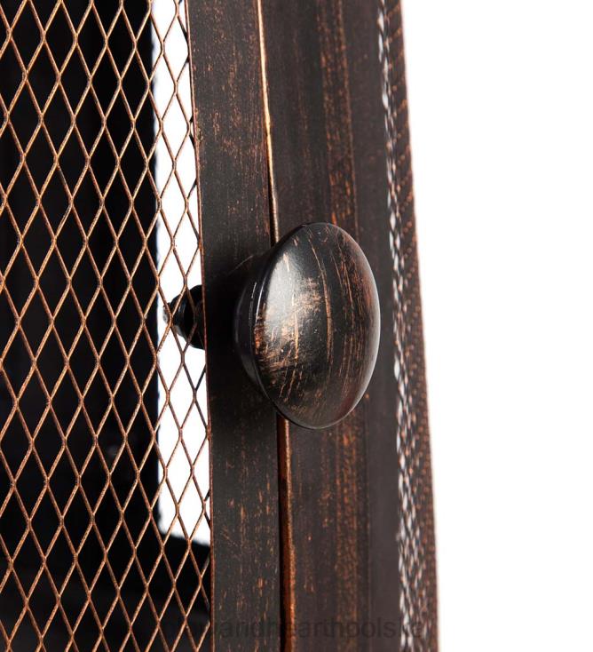 Plow & Hearth wysokie palenisko z brązu z kominem 02XR61603 artykuły gospodarstwa domowego