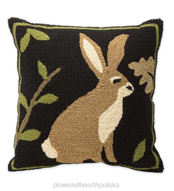 Plow & Hearth Poduszka leśna do użytku wewnątrz/na zewnątrz z królikiem 02XR61224 artykuły gospodarstwa domowego
