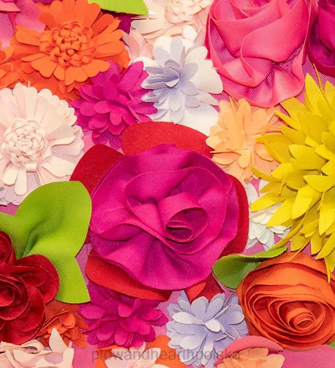 Plow & Hearth Poduszka serce z bukietem do wnętrz i na zewnątrz - capri multi 02XR61264 artykuły gospodarstwa domowego