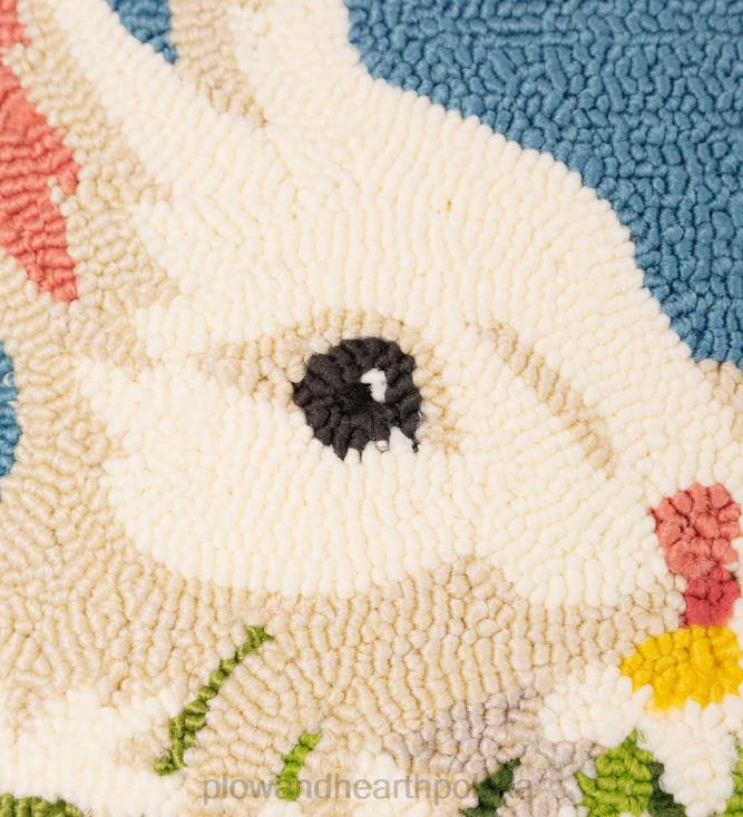 Plow & Hearth Poduszka z haczykiem w kształcie króliczka do użytku wewnątrz/na zewnątrz 02XR61260 artykuły gospodarstwa domowego