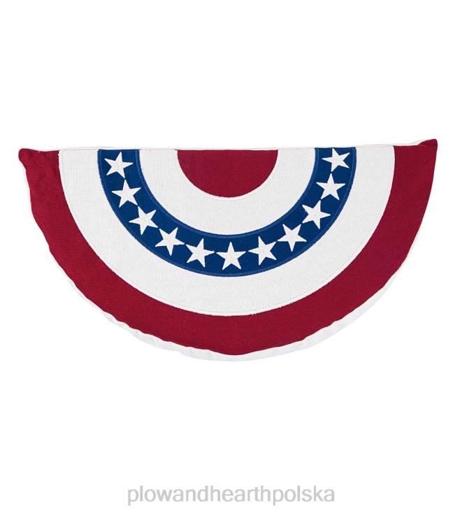 Plow & Hearth Poduszka z plasterkiem flagi w gwiazdki do użytku wewnątrz i na zewnątrz 02XR61270 artykuły gospodarstwa domowego