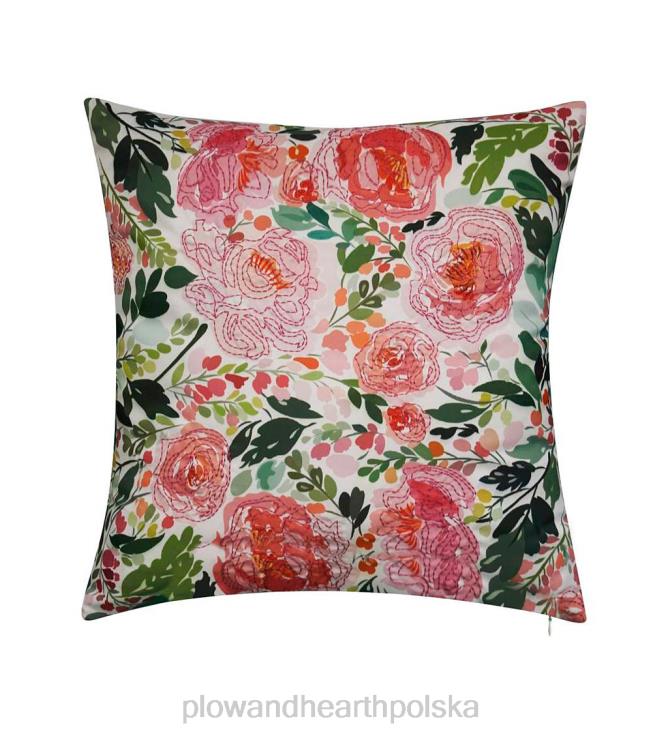Plow & Hearth Ładna poduszka w kształcie piwonii do użytku wewnątrz/na zewnątrz 02XR61223 artykuły gospodarstwa domowego