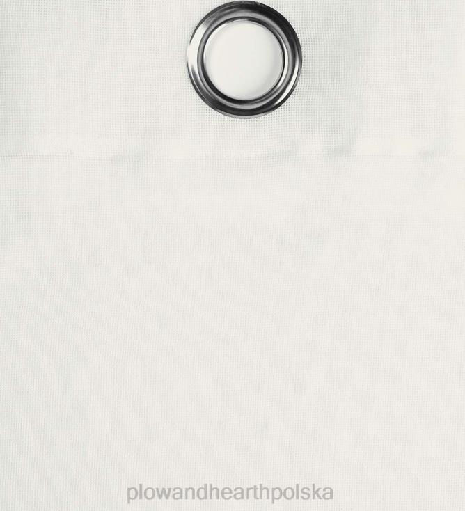 Plow & Hearth Górna zasłona zewnętrzna z przelotką przeciwsłoneczną, 54" szer. x 96" dł. - kość słoniowa 02XR63165 artykuły gospodarstwa domowego