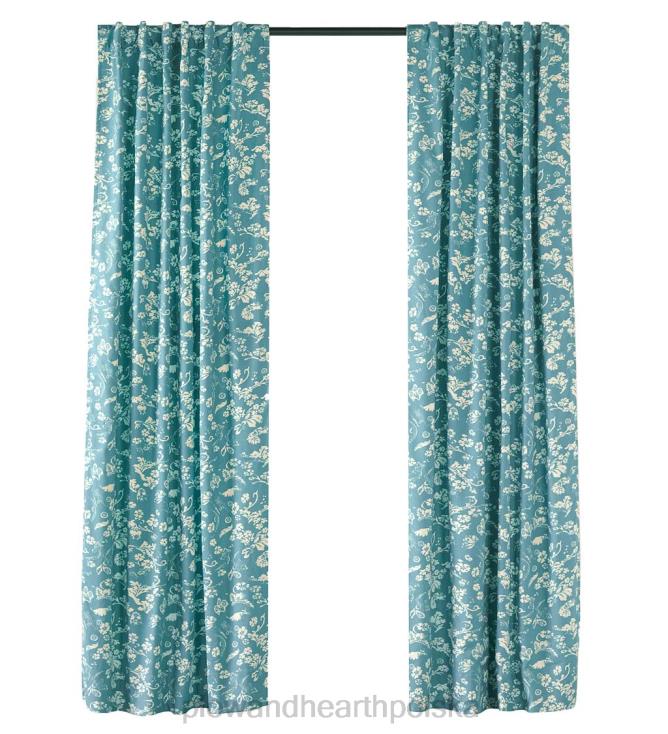 Plow & Hearth Izolowany panel zasłonowy z kwiatowym adamaszkiem i kieszenią na pręt, 42