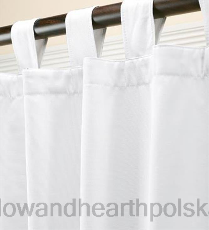 Plow & Hearth Para solidnych zasłon termicznych o podwójnej szerokości, energooszczędna, 84-calowa - czerwona 02XR63132 artykuły gospodarstwa domowego