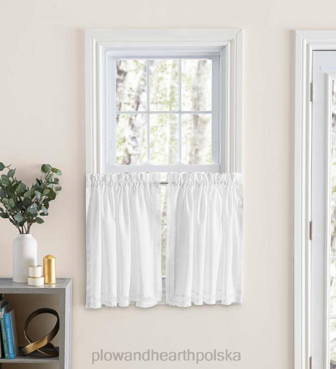 Plow & Hearth Falbana i poziomy z frędzlami szczotkowymi 02XR62624 artykuły gospodarstwa domowego