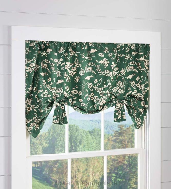 Plow & Hearth Falbana z kwiatowym adamaszkiem muszka - żniwa 02XR62618 artykuły gospodarstwa domowego