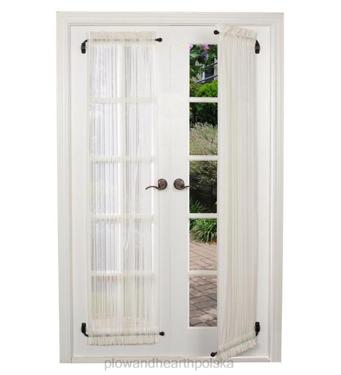 Plow & Hearth Zestaw karniszy z regulowanymi stalowymi ramionami wahadłowymi 02XR62636 artykuły gospodarstwa domowego