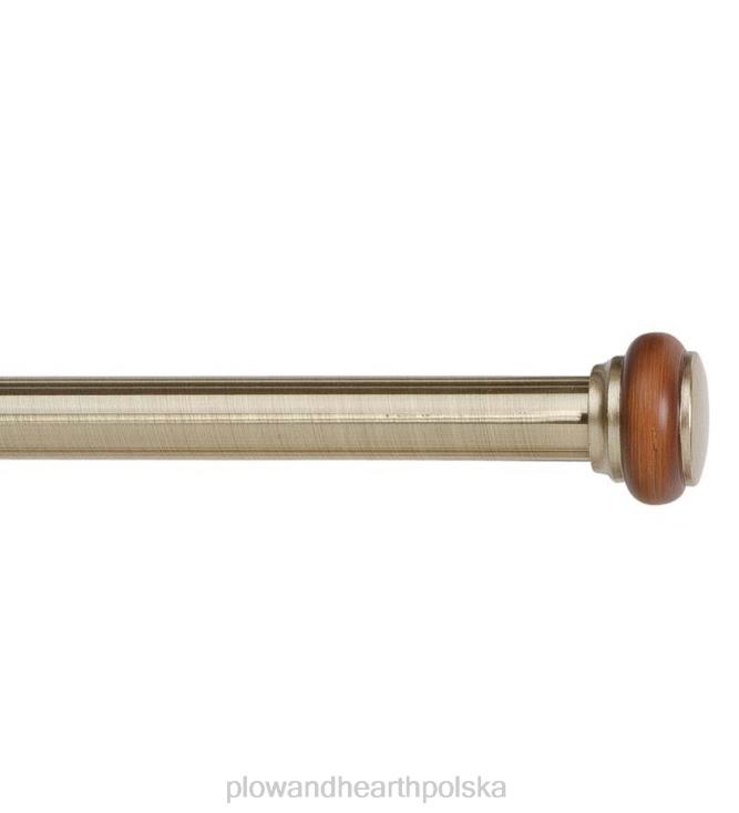 Plow & Hearth regulowane karnisze stalowe Titan Imperial i pasujące akcesoria 02XR62634 artykuły gospodarstwa domowego