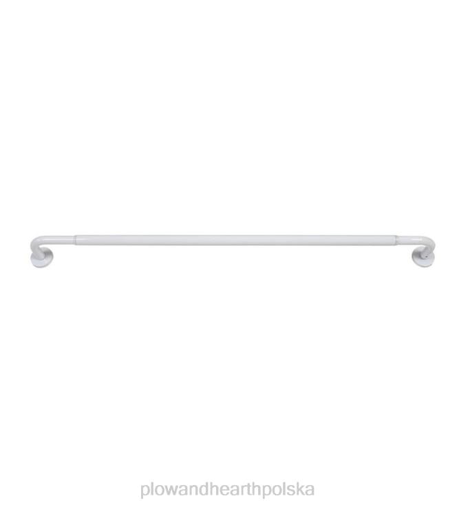 Plow & Hearth stalowy karnisz zapewniający prywatność 02XR62630 artykuły gospodarstwa domowego