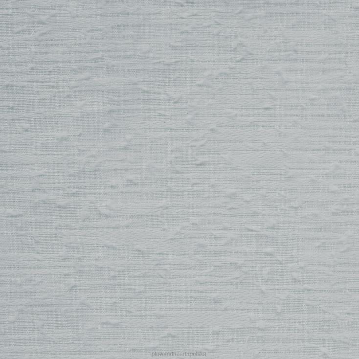 Plow & Hearth Górny panel zasłonowy z przezroczystą przelotką szmerglową - jasnoszary - 52 