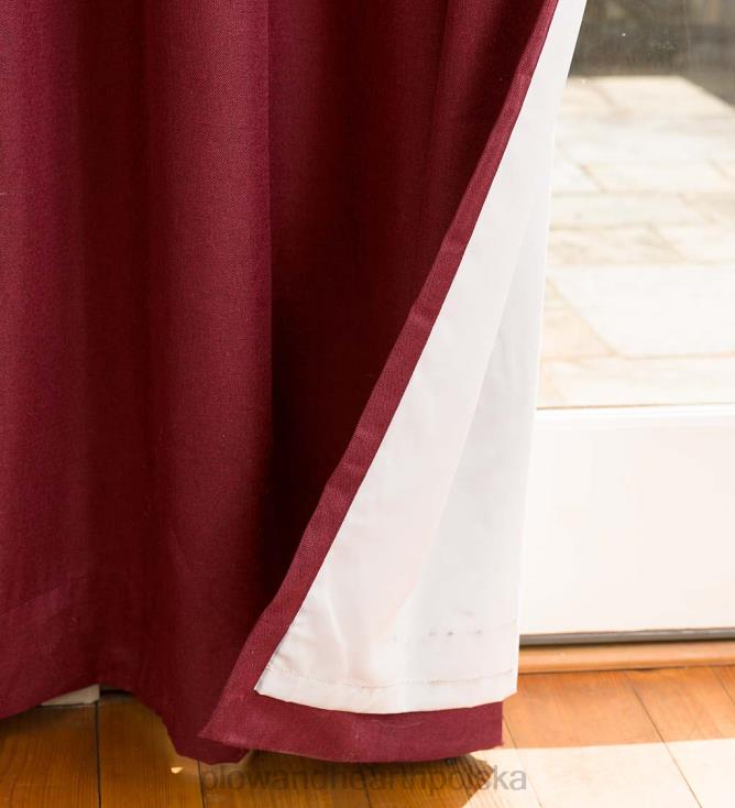 Plow & Hearth Panel tarasowy Madison z podwójną przelotką zaciemniającą i różdżką, 106