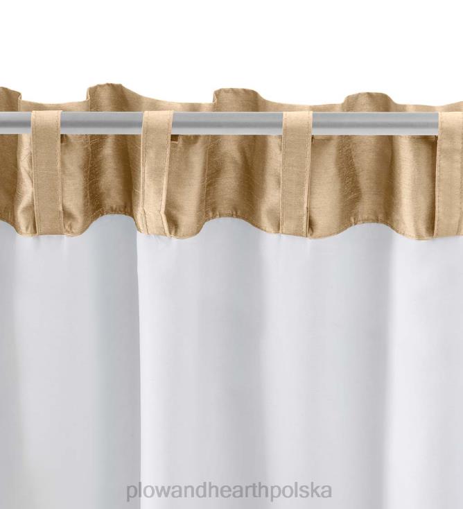 Plow & Hearth Zasłony Luna ze sztucznego jedwabiu 02XR62598 artykuły gospodarstwa domowego