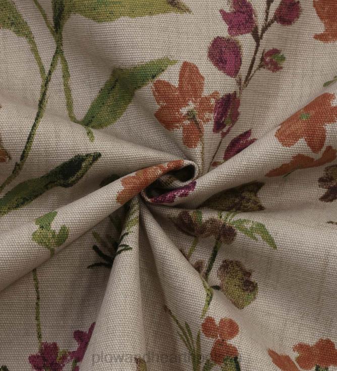 Plow & Hearth Zasłony o wyglądzie lnu w kwiaty firmy Rockport z wiązaniami 02XR62557 artykuły gospodarstwa domowego