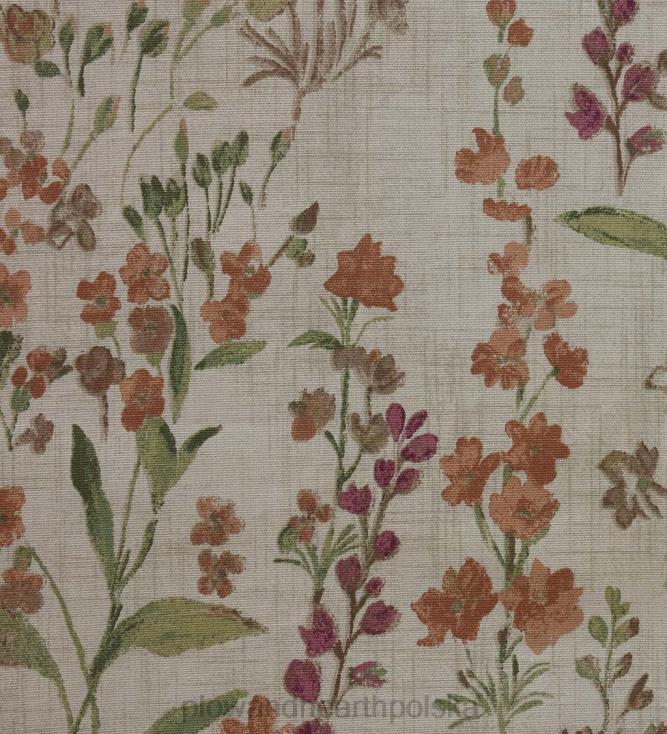 Plow & Hearth Zasłony o wyglądzie lnu w kwiaty firmy Rockport z wiązaniami 02XR62557 artykuły gospodarstwa domowego