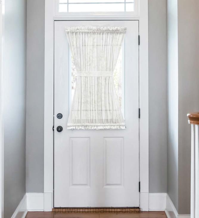 Plow & Hearth Zasłony z kieszeniami na karnisze i wiązaniem w cieniu 02XR62587 artykuły gospodarstwa domowego