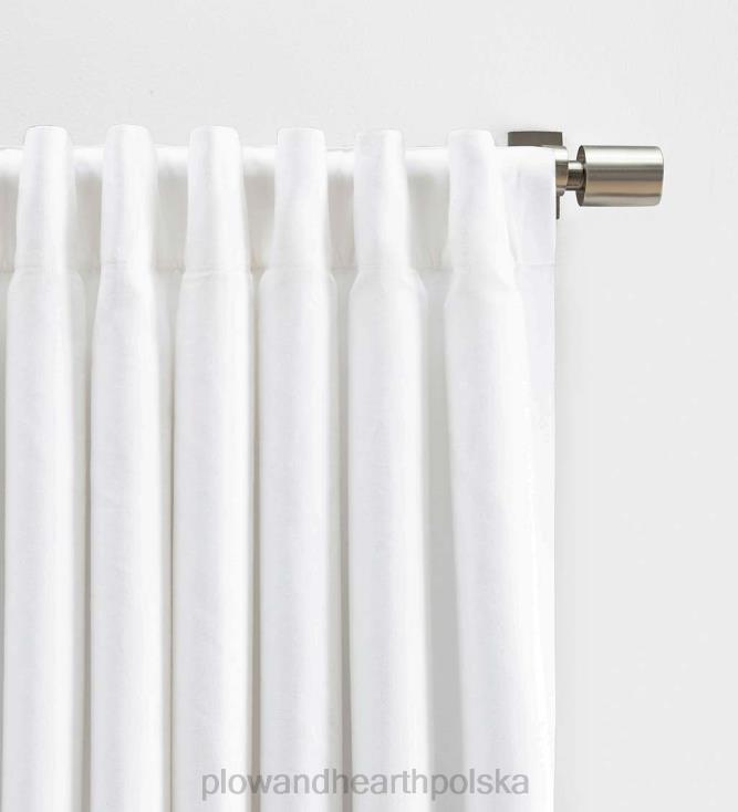 Plow & Hearth bawełniany panel zasłonowy w jodełkę 02XR62577 artykuły gospodarstwa domowego