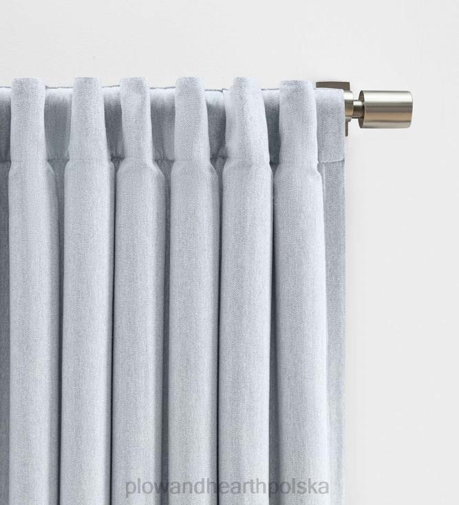 Plow & Hearth bawełniany panel zasłonowy w jodełkę 02XR62577 artykuły gospodarstwa domowego