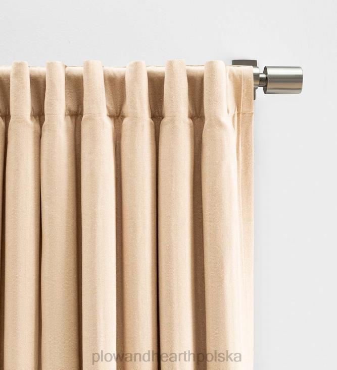 Plow & Hearth bawełniany panel zasłonowy w jodełkę 02XR62577 artykuły gospodarstwa domowego