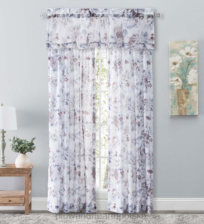 Plow & Hearth fantazyjne, przezroczyste, panelowe zasłony i falbany z kieszeniami na drążki 02XR62600 artykuły gospodarstwa domowego