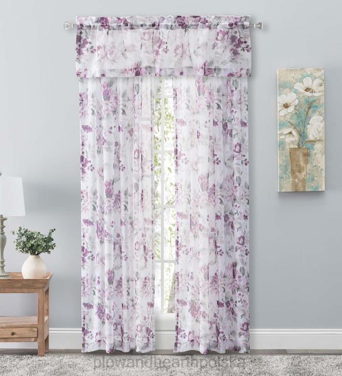 Plow & Hearth fantazyjne, przezroczyste, panelowe zasłony i falbany z kieszeniami na drążki 02XR62600 artykuły gospodarstwa domowego