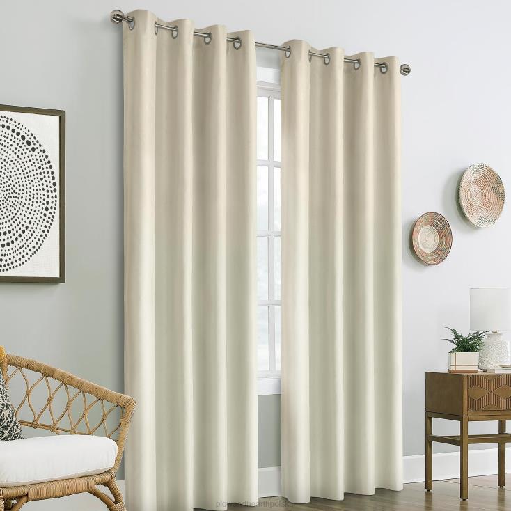 Plow & Hearth górny panel zaciemniający nolan thermaplus z przelotką - biały - 52