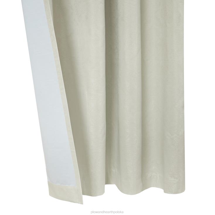 Plow & Hearth górny panel zaciemniający nolan thermaplus z przelotką - biały - 52