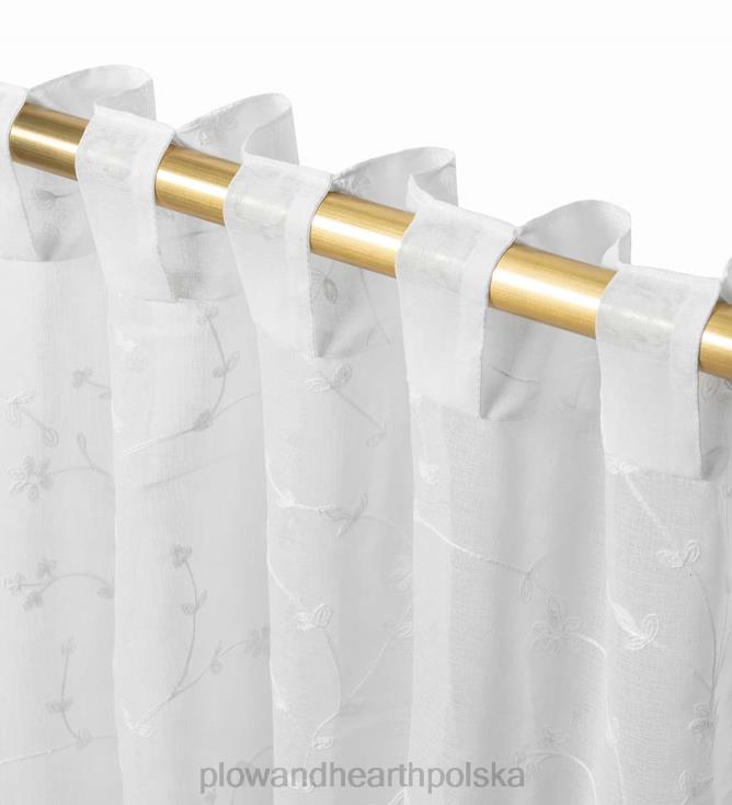 Plow & Hearth przezroczyste zasłony w kwiaty 02XR62604 artykuły gospodarstwa domowego