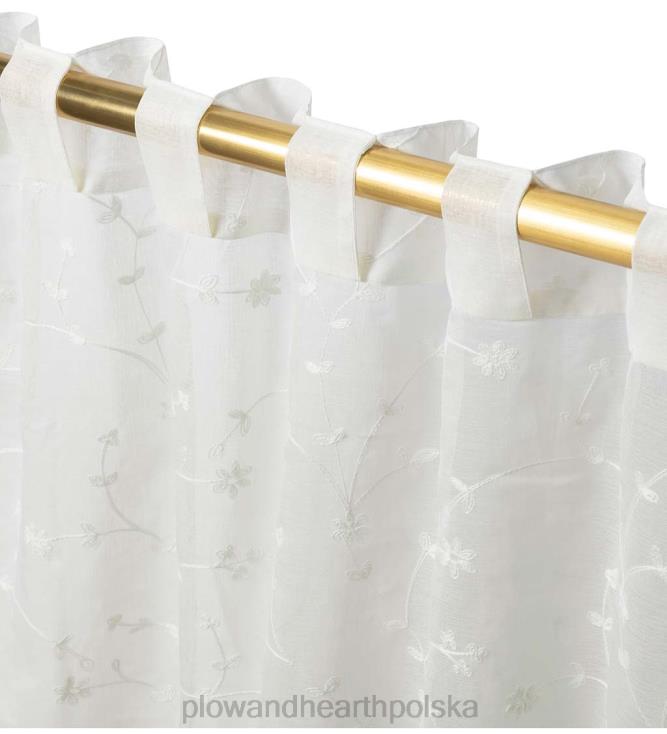 Plow & Hearth przezroczyste zasłony w kwiaty 02XR62604 artykuły gospodarstwa domowego