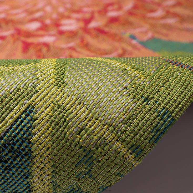 Plow & Hearth Dywan polipropylenowy z chryzantemą do użytku wewnątrz i na zewnątrz 02XR6714 dywaniki i maty