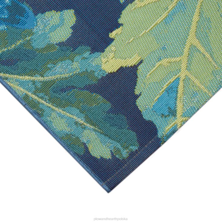 Plow & Hearth Dywan polipropylenowy z chryzantemą do użytku wewnątrz i na zewnątrz 02XR6714 dywaniki i maty