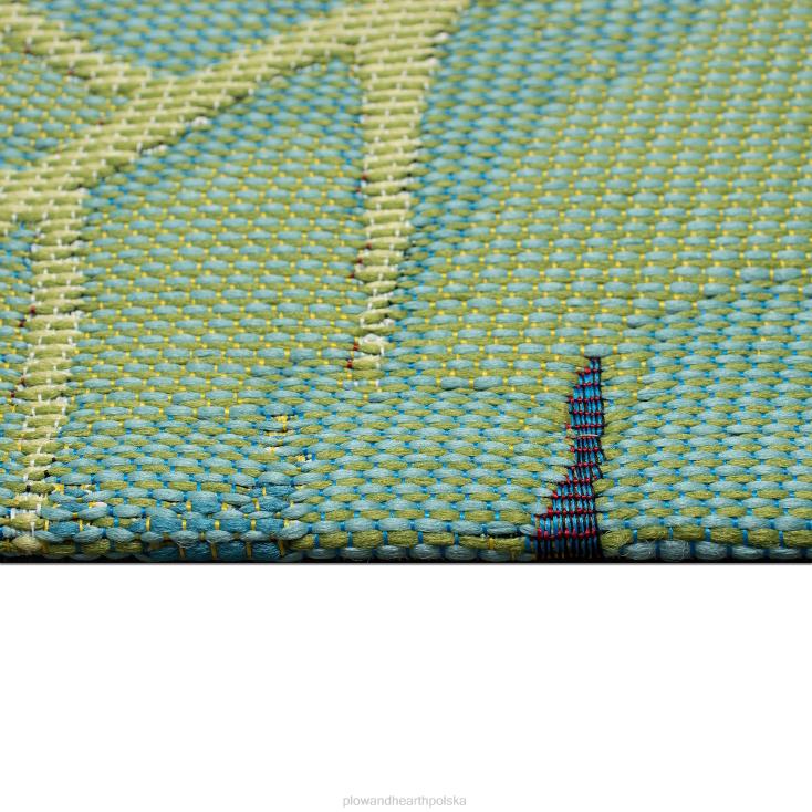 Plow & Hearth Dywan polipropylenowy z chryzantemą do użytku wewnątrz i na zewnątrz 02XR6714 dywaniki i maty