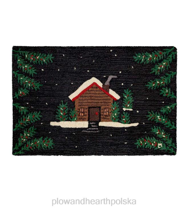 Plow & Hearth Ręcznie tkany wełniany dywan z drewna sosnowego 02XR61753 dywaniki i maty