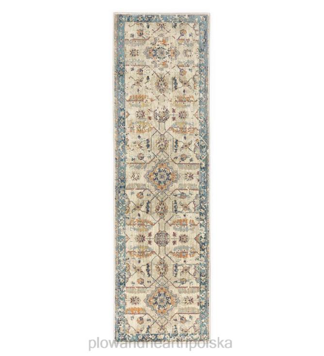 Plow & Hearth Dywan polipropylenowy w kolorze srebrnym City Heritage 02XR61849 dywaniki i maty