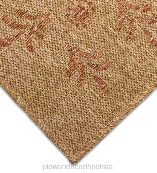 Plow & Hearth Dywan z nadrukiem bloków Toulouse do użytku wewnątrz i na zewnątrz 02XR61798 dywaniki i maty