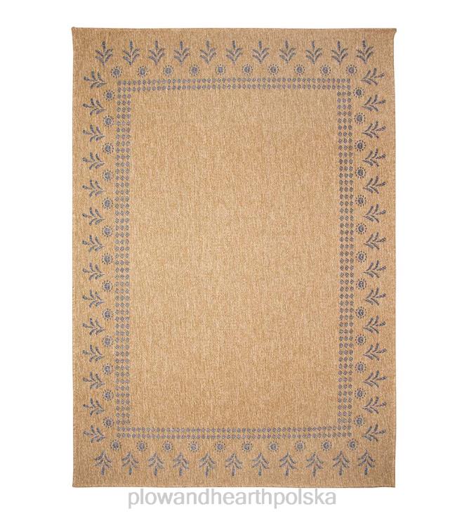 Plow & Hearth Dywan z nadrukiem bloków Toulouse do użytku wewnątrz i na zewnątrz 02XR61798 dywaniki i maty