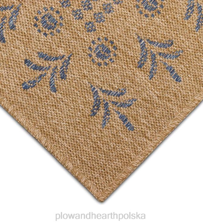 Plow & Hearth Dywan z nadrukiem bloków Toulouse do użytku wewnątrz i na zewnątrz 02XR61798 dywaniki i maty